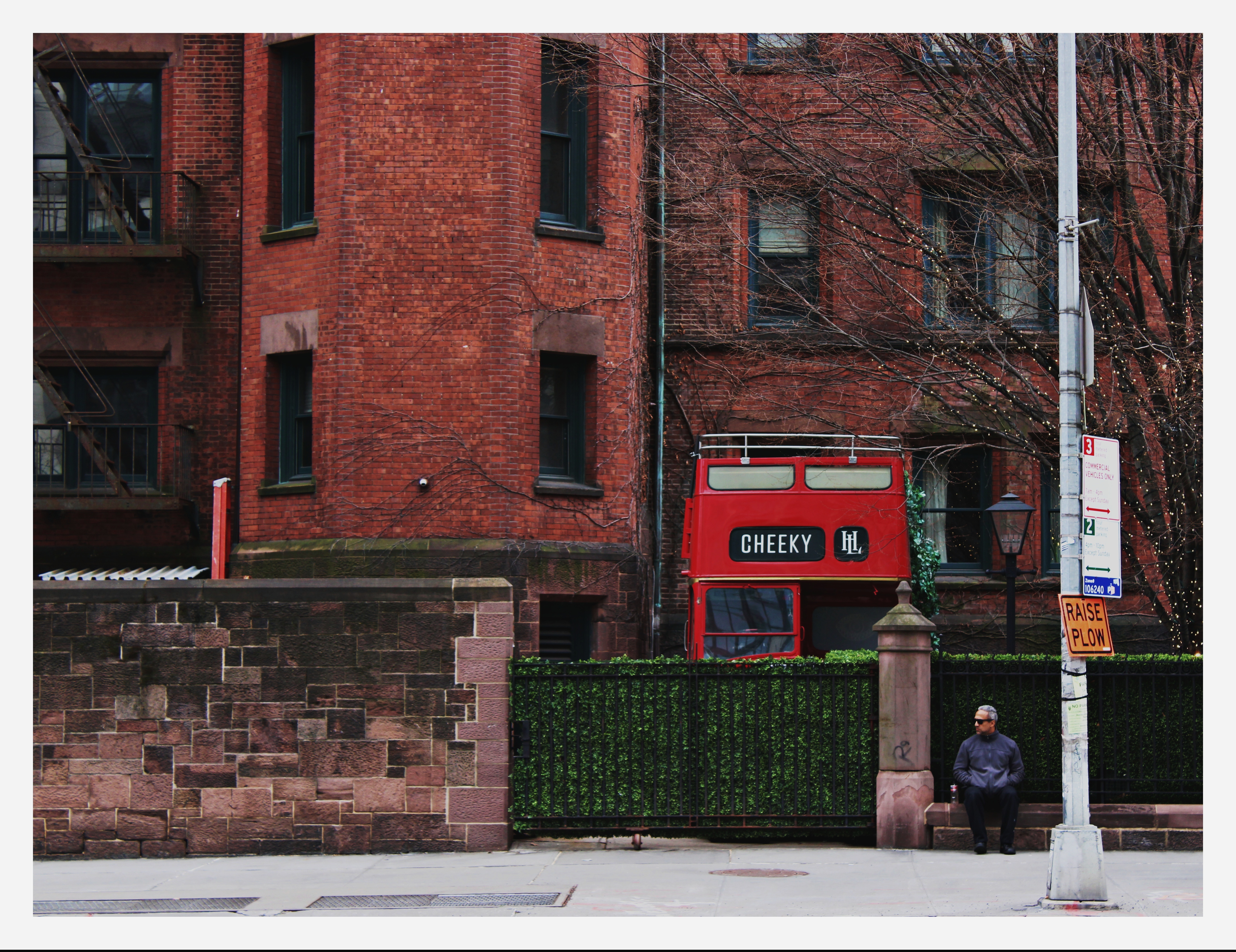 Street photography on a bus